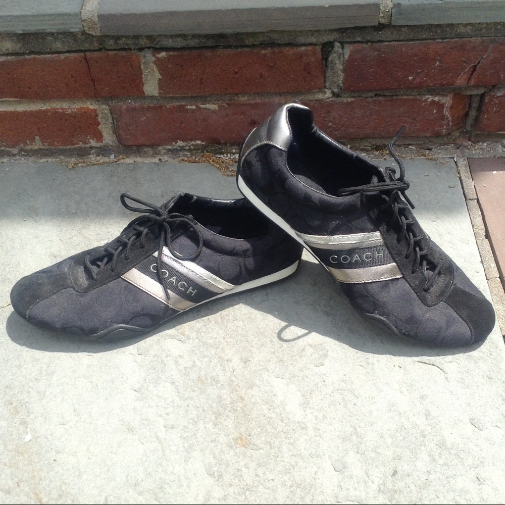 Coach Black and Silver Shoes
